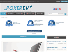 Tablet Screenshot of pokerevplus.fr